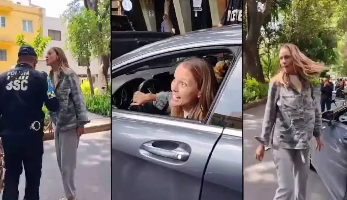 “Lady Racista” la mujer que insultó a un oficial de tránsito en la colonia Condesa de la Ciudad de México | Redes sociales