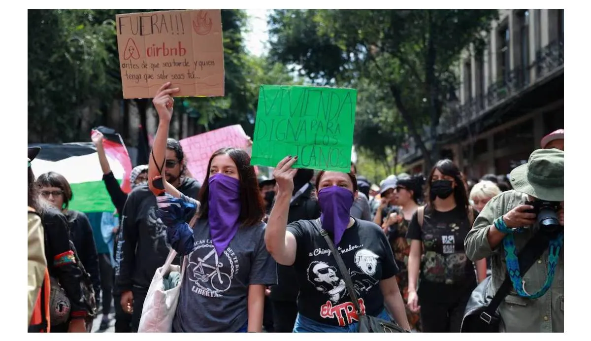 Los manifestantes hicieron un llamado para participar en el primer congreso regional contra la gentrificación | RS