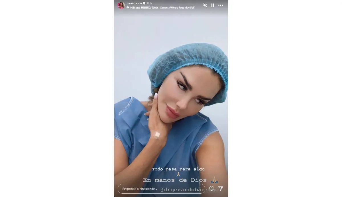 “Todo pasa para algo. En manos de Dios” | IG: @ninelconde