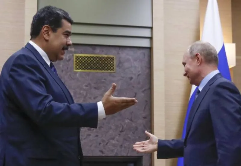Nicolás Maduro y el presidente ruso Vladimir Putin (2018). / AP