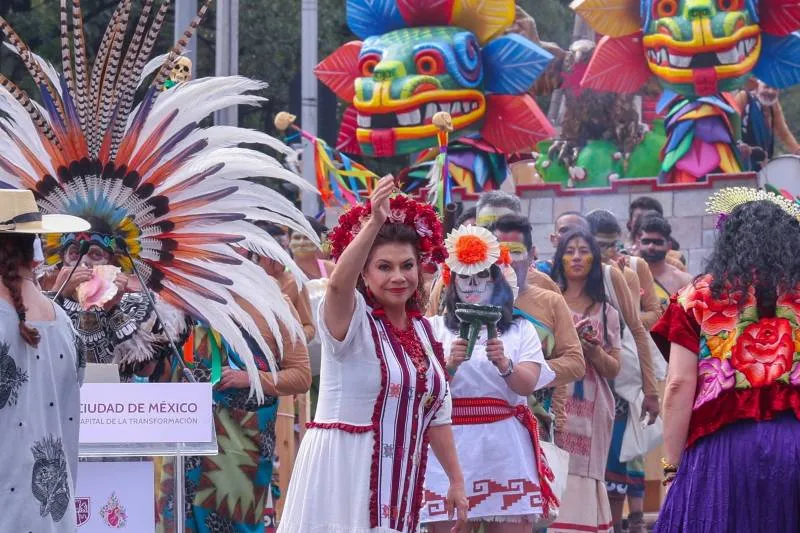 La jefa de gobierno Clara Brugada encabezó este tradicional evento/Gobierno CDMX