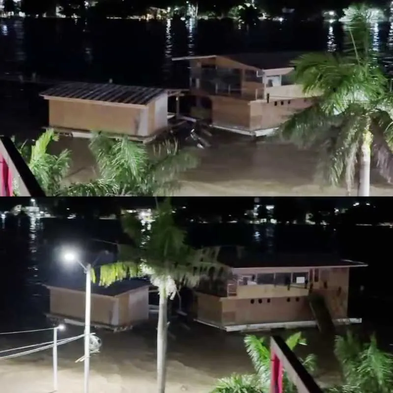 El Atracadero había sido arrastrado tras desbordarse el río Tuxpan/X