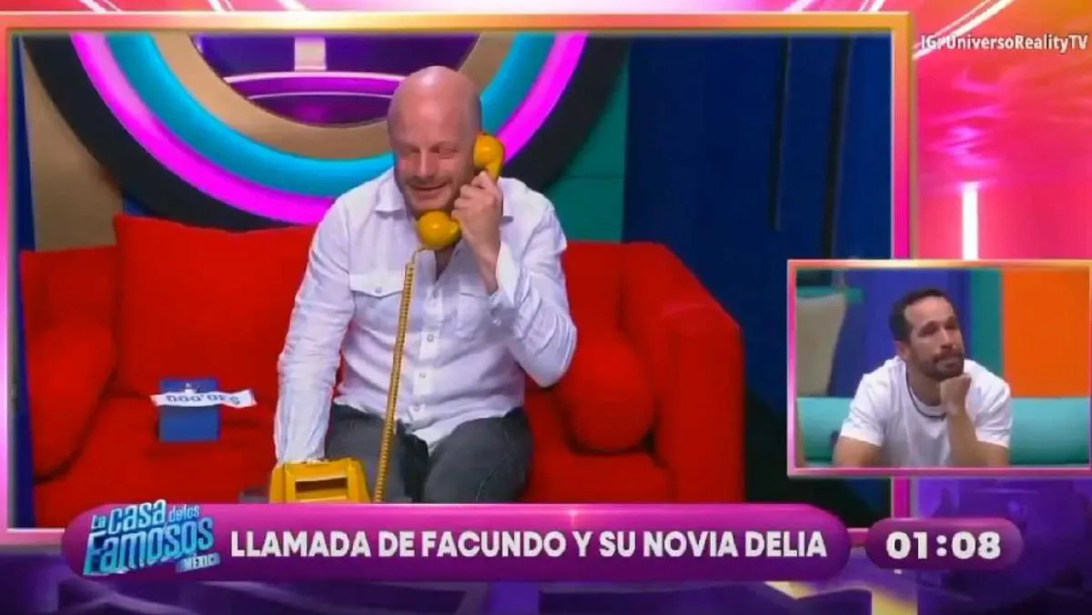 Facundo intercambió 30 mil pesos por hablar dos minutos con su novia Delia/X: @LaCasaFamososMx