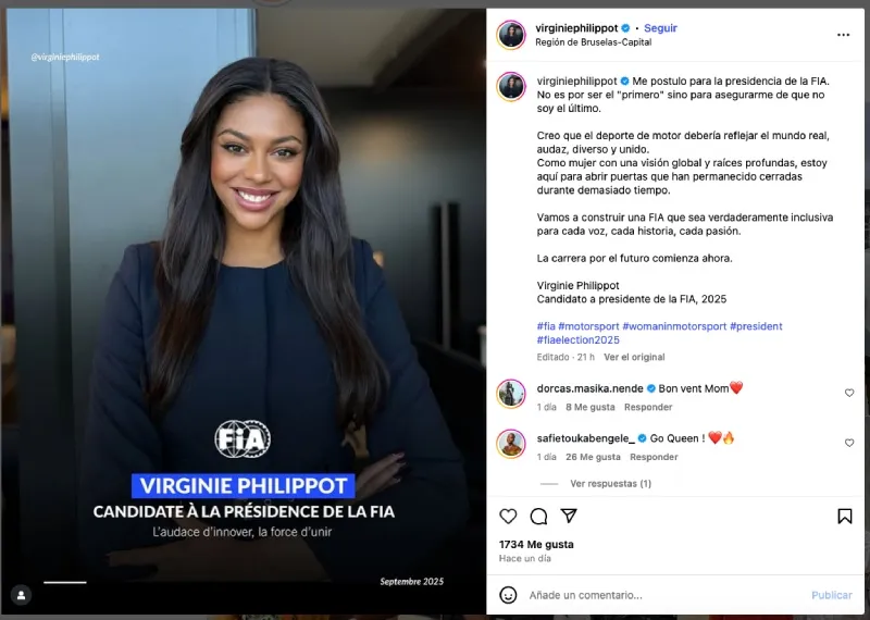 Así presentó su candidatura la emprendedora belga