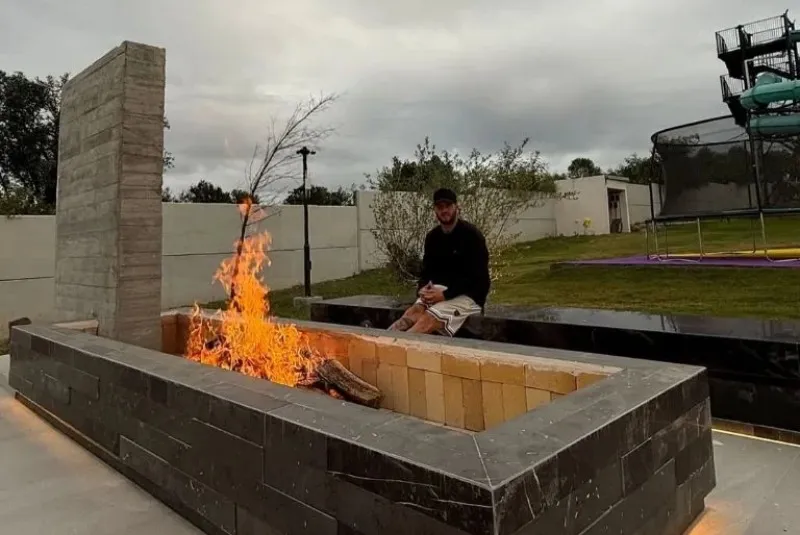 El hogar de Gignac tiene espacio para fogata