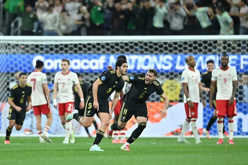 Jiménez festeje su gol contra Canadá | IMAGO7