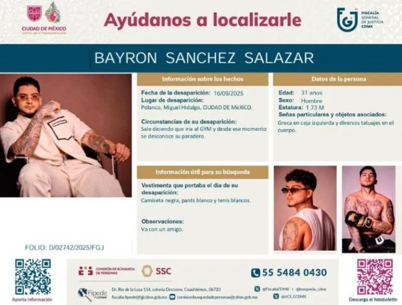 Boletín de búsqueda | Fiscalía CDMX