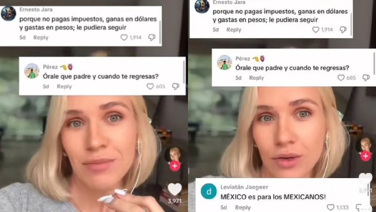 La mujer extranjera recibió varios mensajes en su contra/X