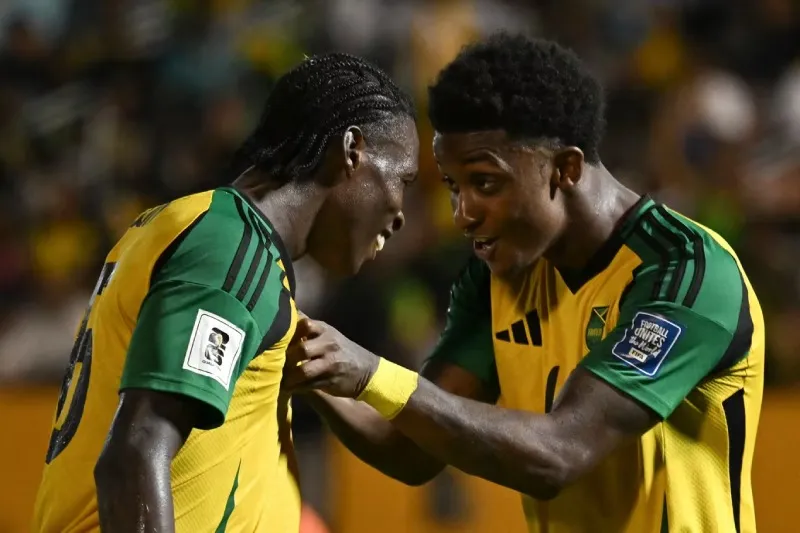 Jugadores de Jamaica en celebración