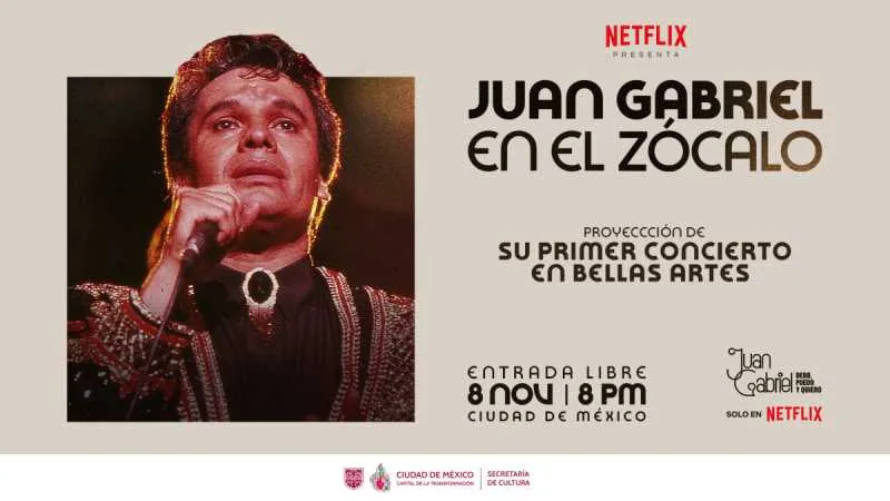 El 8 de noviembre Juan Gabriel llegará al Zócalo capitalino/Netflix