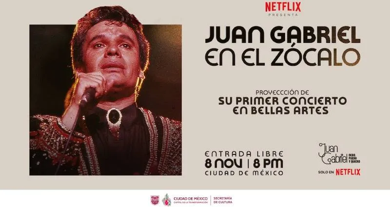 Juan Gabriel y su primer concierto en Bellas Artes será proyectado este 8 de noviembre. / Netflix