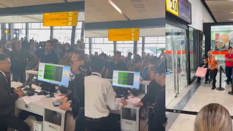 El cantante insultó a un empleado en el aeropuerto de Tijuana/X