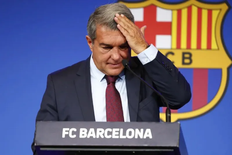 Laporta en conferencia de prensa