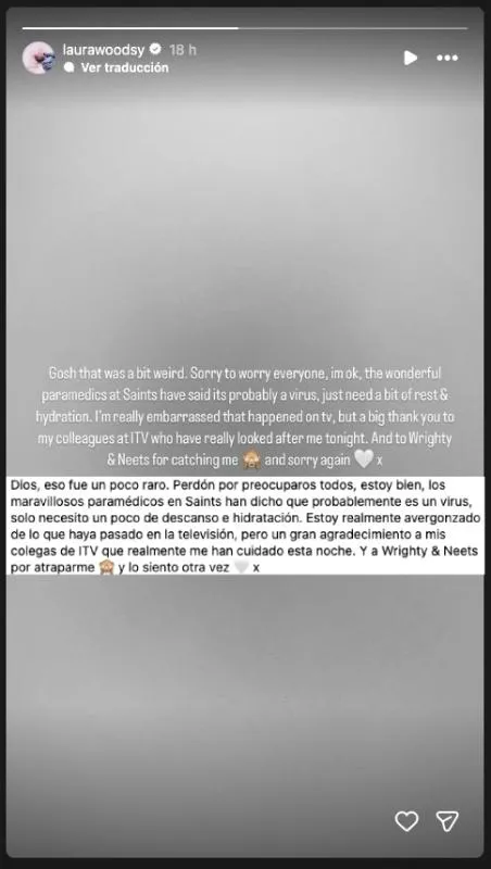 Laura pidió disculpas por medio de redes sociales