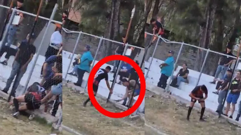 "El Tepa" regresó a la cancha y un hombre le dio una pistola que se le encasquilló/X: @medranoazteca