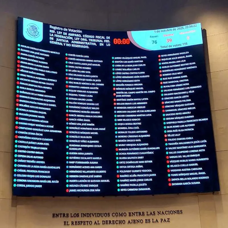 Fueron 76 votos a favor y 39 en contra/X