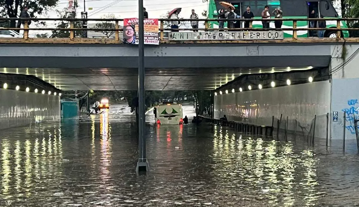La zona sur de la CDMX fue la más afecta por las lluvias del pasado sábado/X