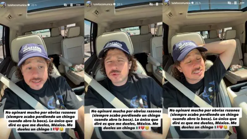 Mediante sus redes sociales, el influencer condenó el atentado contra el político/IG: @luisitocomunica