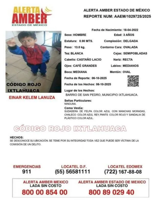 Esta fue una de las fichas de búsqueda emitidas/X