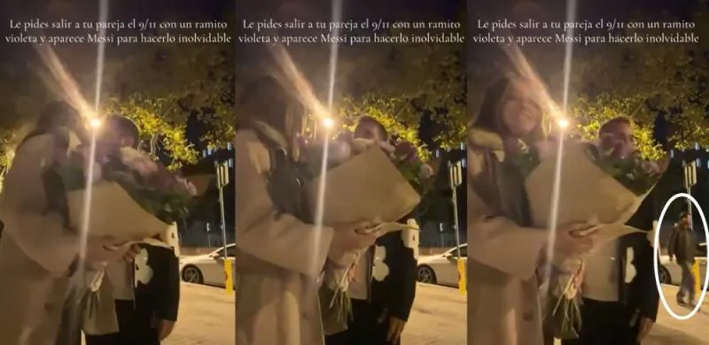 El peculiar momento quedó captado en video