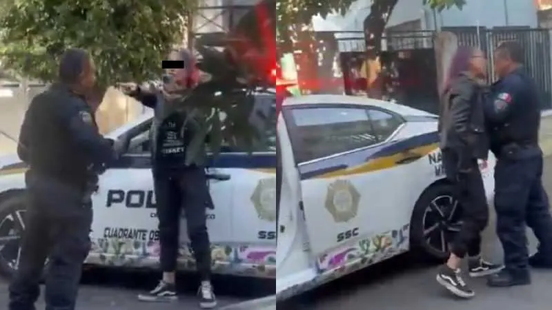 La mujer intentó acusar al policía de agresiones/X