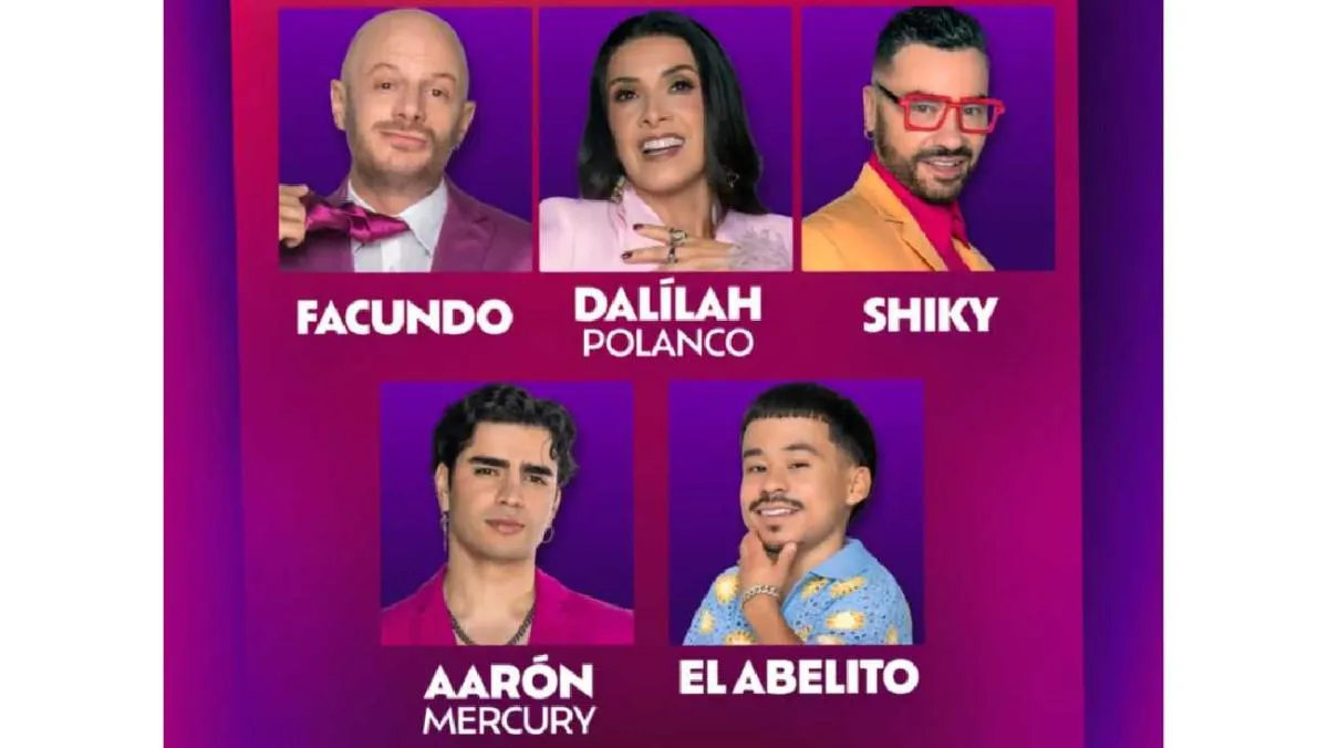 Uno de estos cinco famosos es eliminado el próximo domingo/X: @LaCasaFamososMx