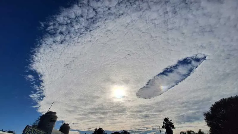 Las nubes cavum no es nada malo, es un fenómeno natural/X