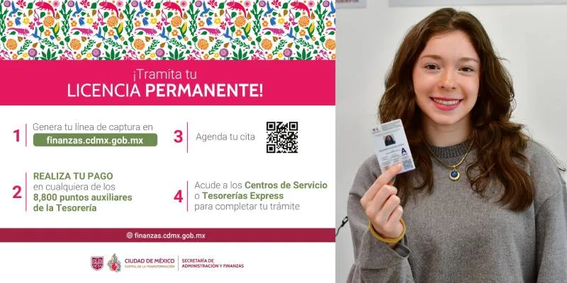 La licencia de conducir permanente es independiente a la tipo E13/CDMX