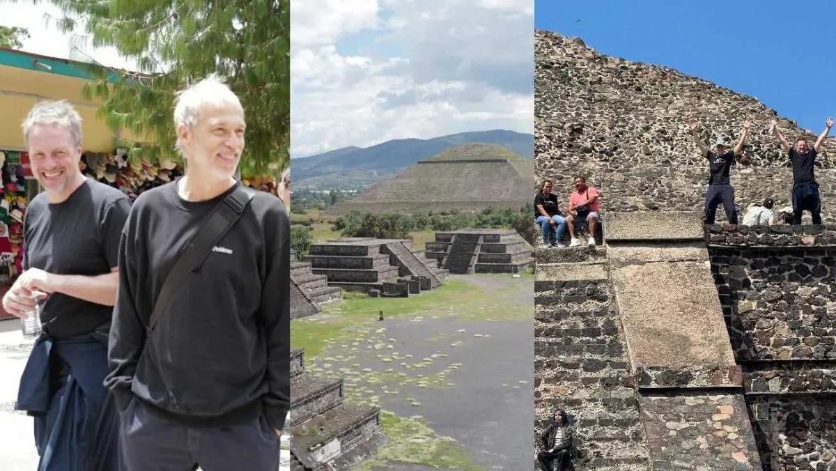 El destino de los músicos de Oasis fueron las pirámides de Teotihuacán/IG: @boneheadspage