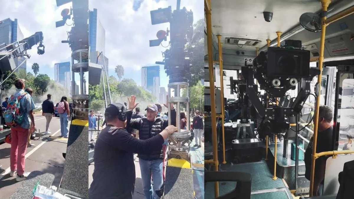 Reforma se convirtió en escenario para la grabación de una película/X