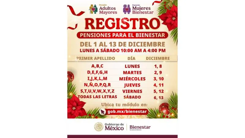 Este es el calendario de inscripción para nuevos beneficiarios/Secretaría del Bienestar