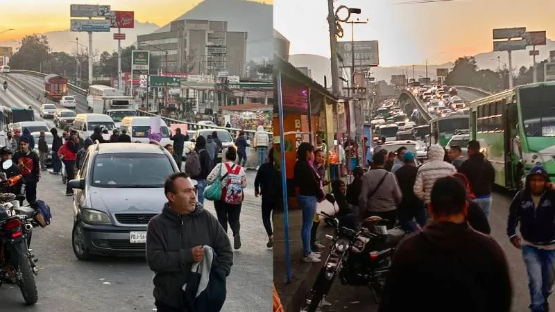 Muchas personas han tenido que buscar alternativas para no llegar tarde a sus destinos/X