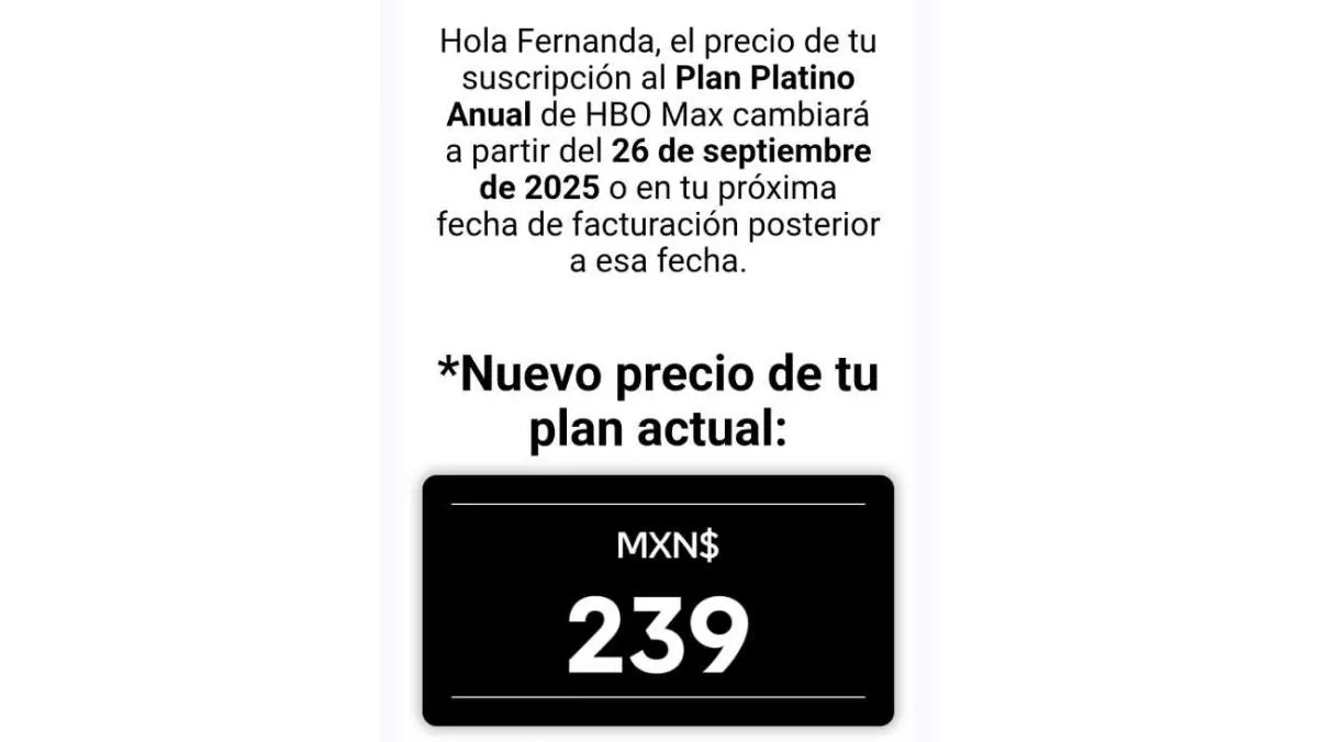 Comunicados así han comenzado a llegar a los usuarios en México/X