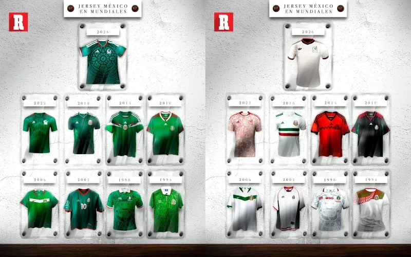 Los jerseys de México de los 90's y los 00's