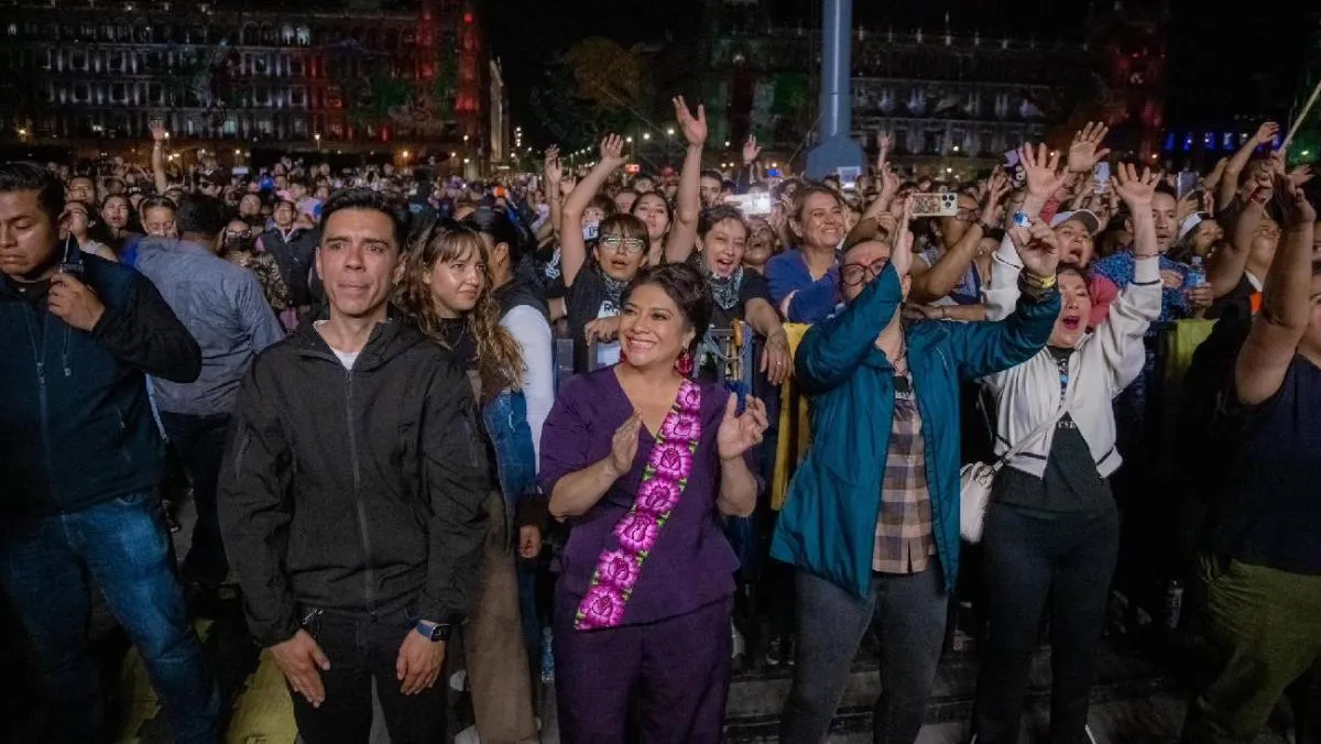 La Jefa de Gobierno Clara Brugada también estuvo disfrutando del concierto/Gobierno CDMX