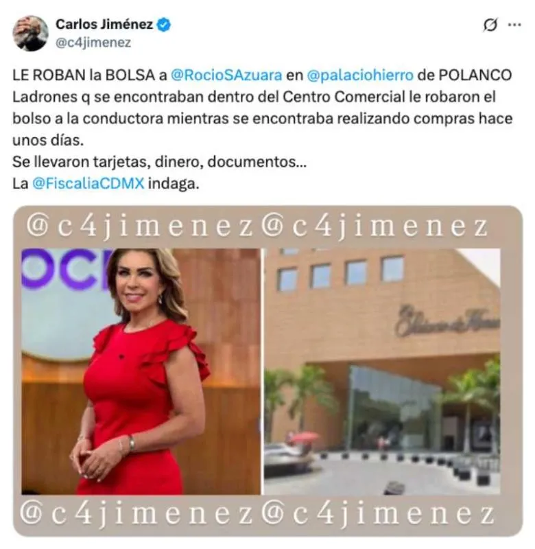 El reportero Carlos Jiménez fue quien reportó el robo a la conductora/C4