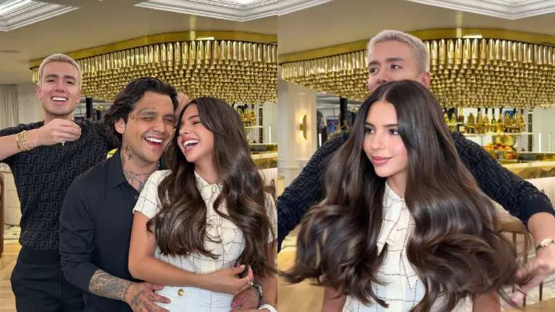 Ángela Aguilar y Christian Nodal recién visitaron el salón de belleza/IG: @micky_hair
