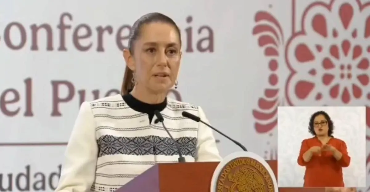 Claudia Sheinbaum durante su conferencia mañanera del 5 de septiembre/X