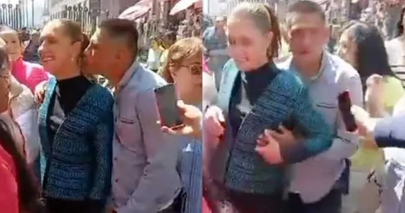 El hombre la besó y luego intentó tocarla/X