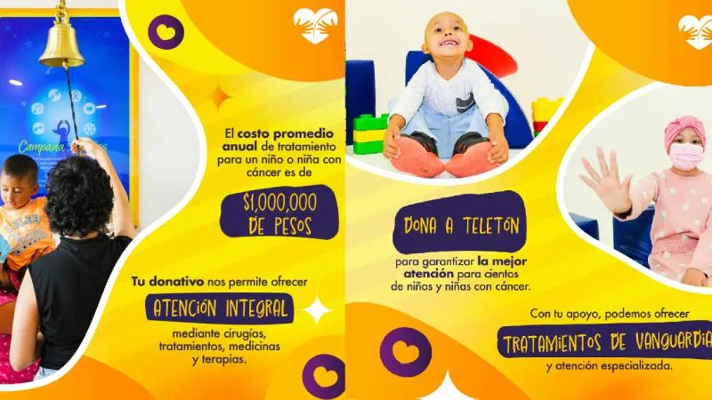 En Teletón también se apoyo en el tratamiento de niños con cáncer/Teletón México
