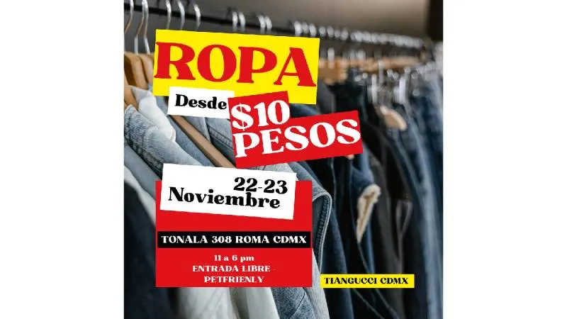 La cita es el próximo 22 y 23 de noviembre/IG: @tiangucci_cdmx