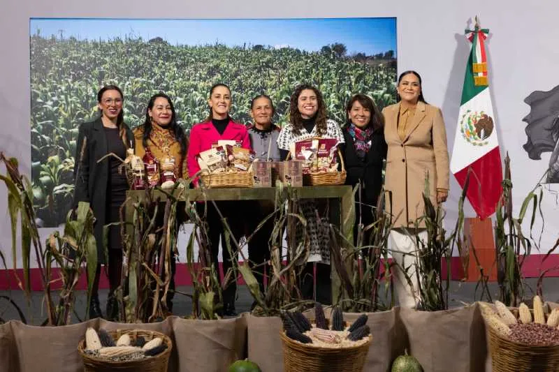 La presentación de las tortillas del Bienestar fue durante la mañanera de hoy/Presidencia de México