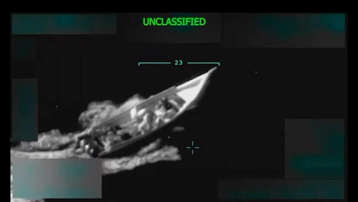 Trump compartió imágenes del ataque contra barco venezolano/X