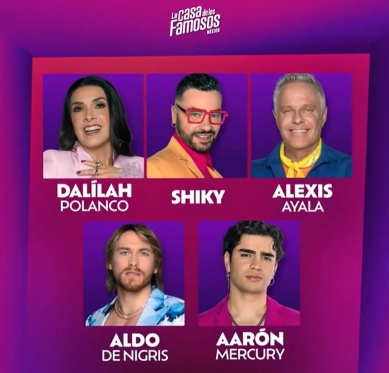 Son cinco los nominados y uno de ellos será eliminado/X: @LaCasaFamososX