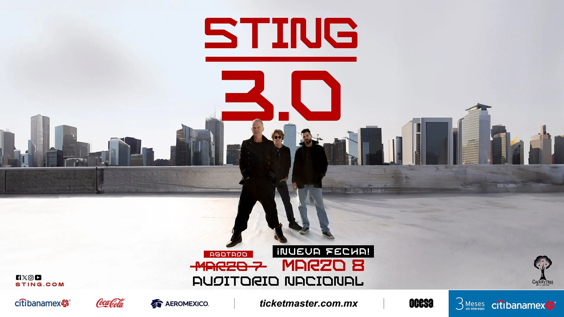 Sting llega con dos shows a la CDMX / Redes Sociales