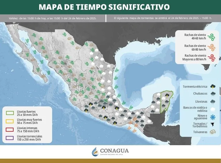 Se espera un día fresco en la Ciudad de México y el Estado de México, con temperaturas matutinas de 8°C a 10°C en la capital . / CONAGUA