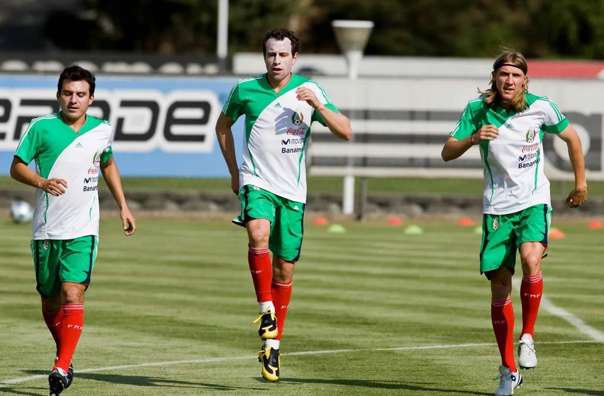 Luis Pérez, Gerardo Torrad y Leandro Augusto con Selecicón Mexicana