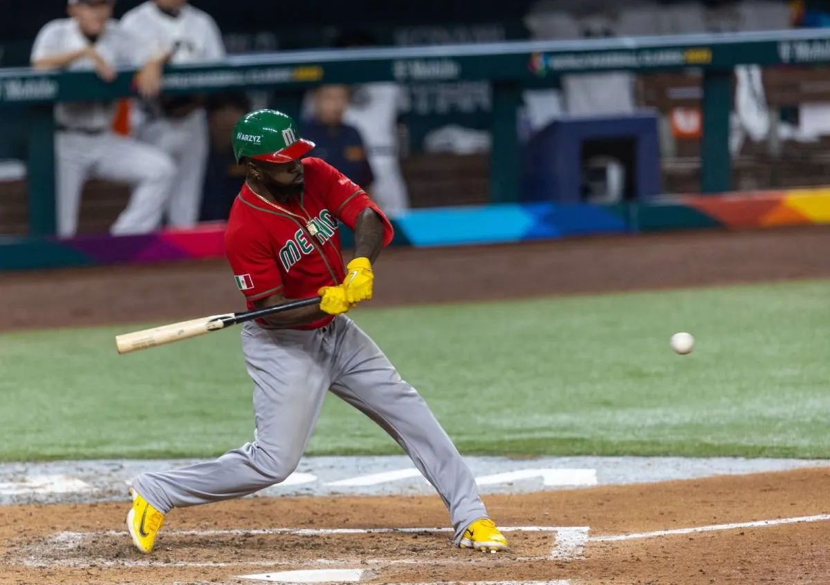 Randy Arozarena en partido del Clásico Mundial 2023