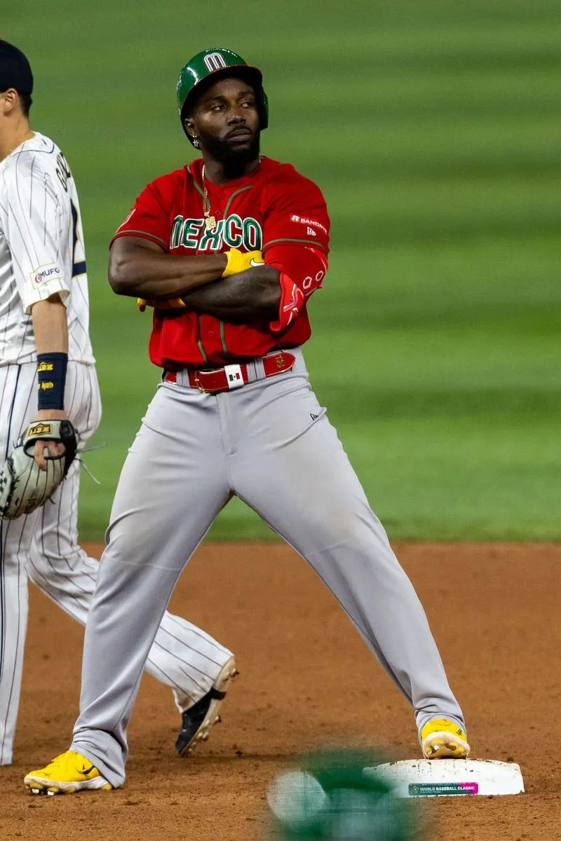 Randy Arozarena en celebración en el Clásico Mundial 2023