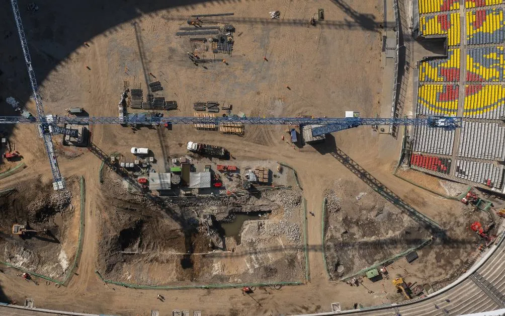 Las obras siguen en el Estadio Azteca | MEXSPORT